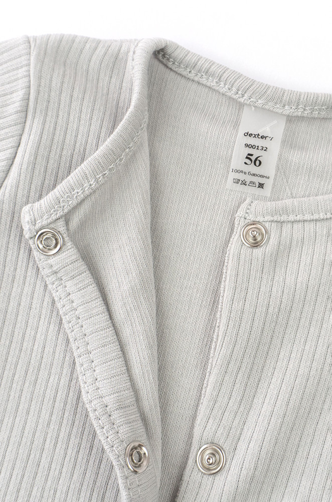Solid Color Porto Textured Fabric Baby Sleepsuit with Snaps for Newborns