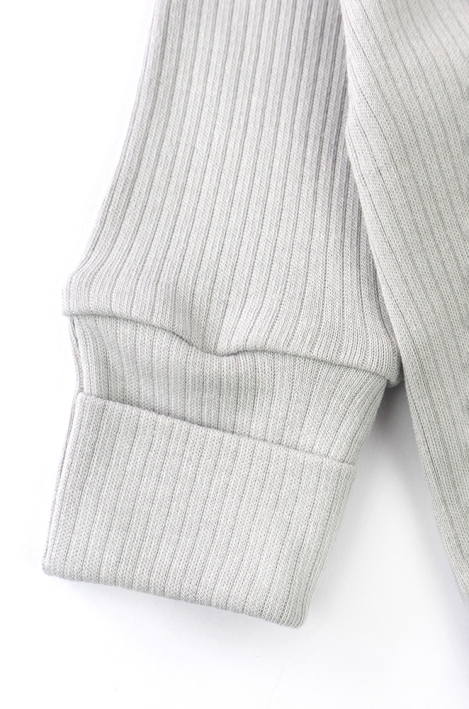 Solid Color Porto Textured Fabric Baby Sleepsuit with Snaps for Newborns