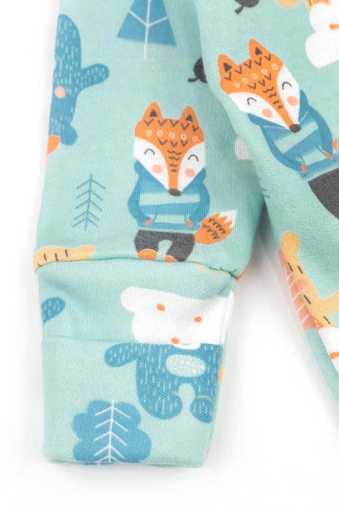 Комбинезон для новорождённого на кнопках из интерлока без утепления