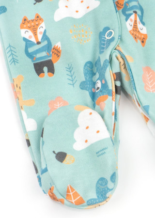 Хлопковый комбинезон для новорождённого из интерлока