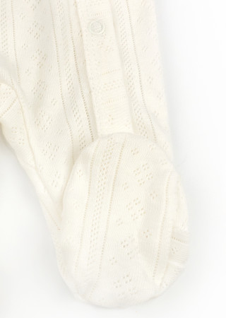 Solid Color Openwork Romper for Newborn Babies