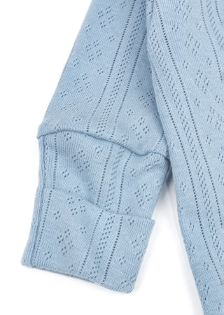 Baby Sleepsuit with Snaps Made of Perforated Fabric