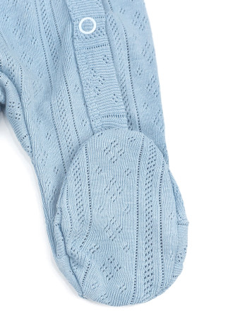 Baby Sleepsuit with Snaps Made of Perforated Fabric