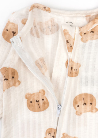 Детский комбинезон Bears на молнии с закрытыми ножками