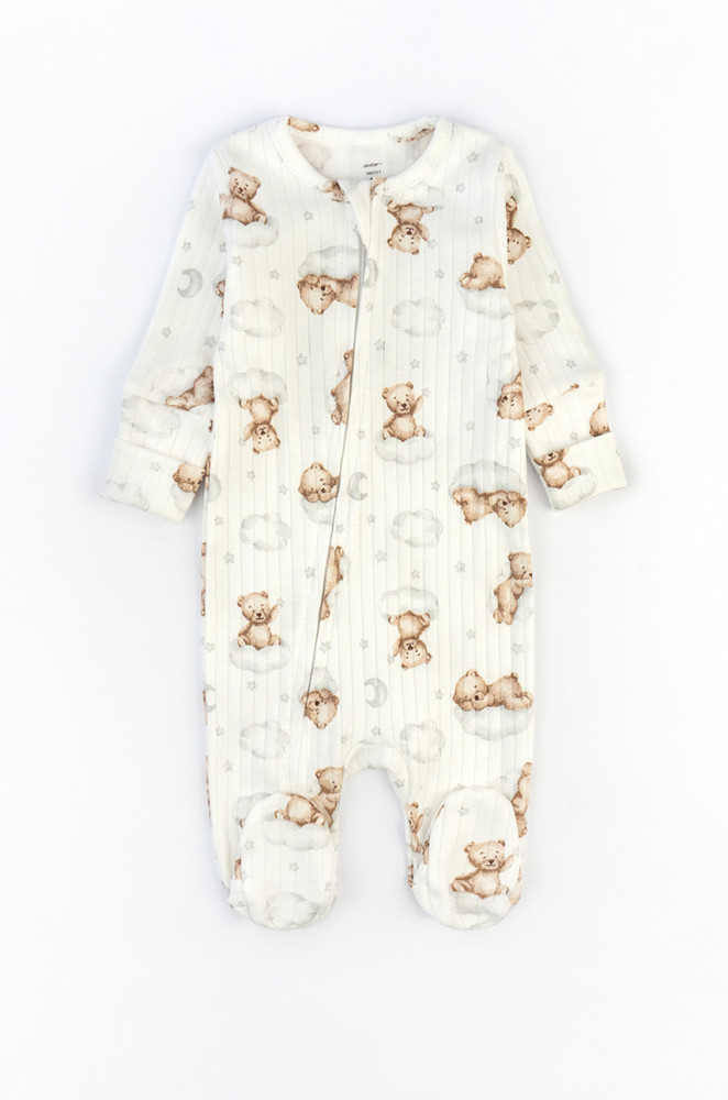 Bear on a cloud Baby Zip Jumpsuit – Interlock