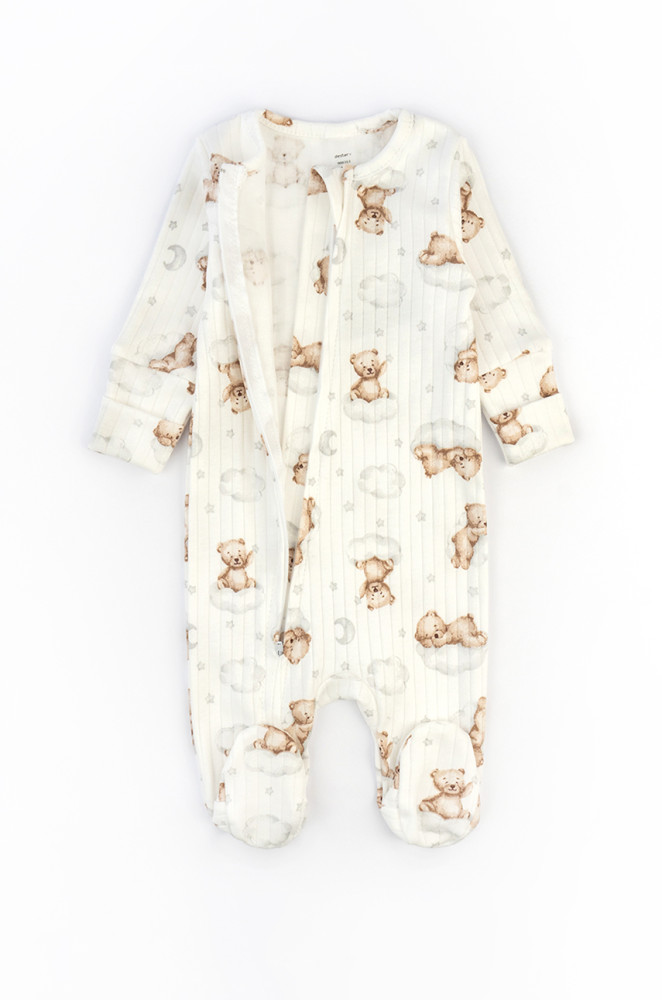 Bear on a cloud Baby Zip Jumpsuit – Interlock