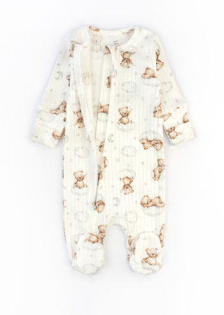 Bear on a cloud Baby Jumpsuit with Zipper