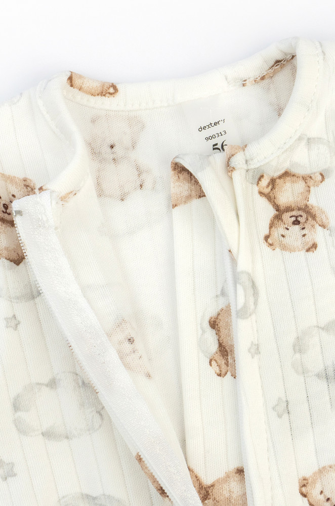 Bear on a cloud Baby Zip Jumpsuit – Interlock