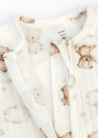 Bear on a cloud Baby Jumpsuit with Zipper