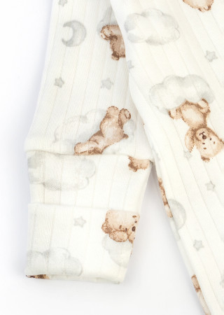 Bear on a cloud Baby Jumpsuit with Zipper