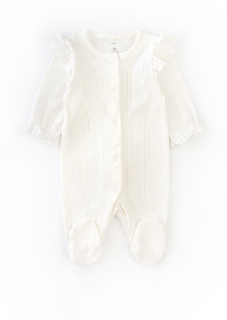 Baby Girl Discharge Set with Jumpsuit and Hat