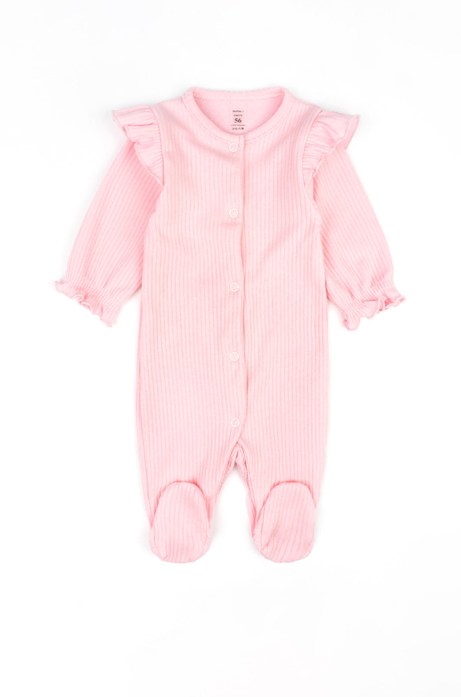 Baby romper with hat Marshmallow textured fabric for newborn girl