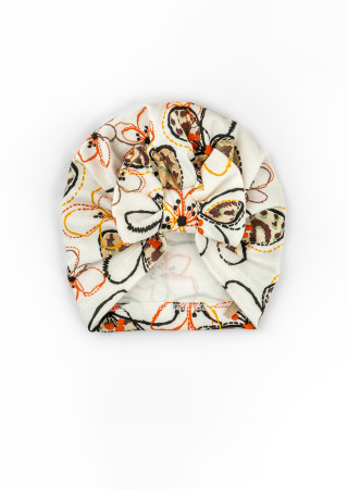Elegant Orchid Newborn Onesie and Bow Hat