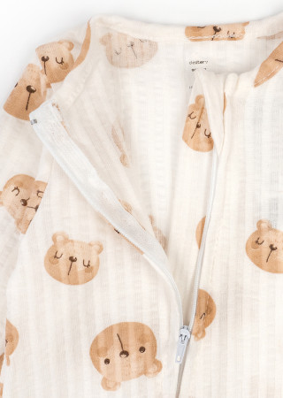 Детский слип Bears на молнии с открытыми ножками от 3 месяцев