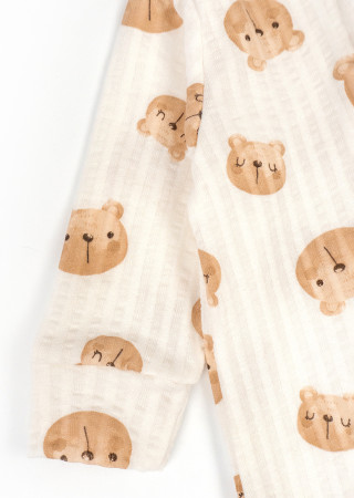 Детский слип Bears на молнии с открытыми ножками от 3 месяцев