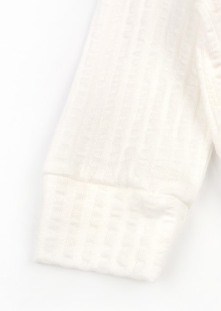 Solid Color Baby Sleeper with Zipper and Open Feet Interlock