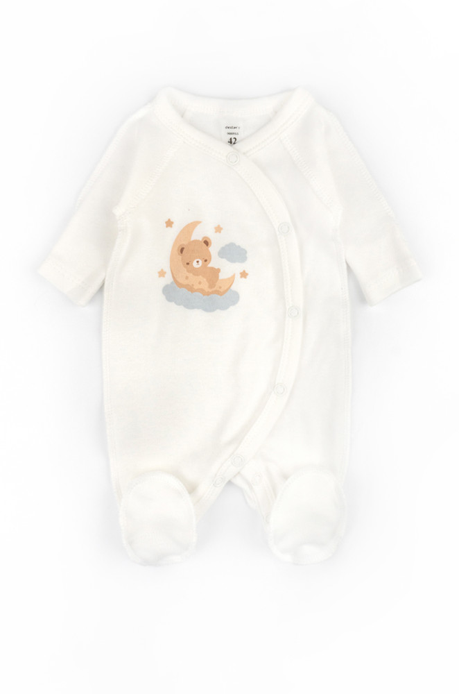 Kombinezon dla niemowląt z niską masą urodzeniową Teddy Dream ze szwami zewnętrznymi