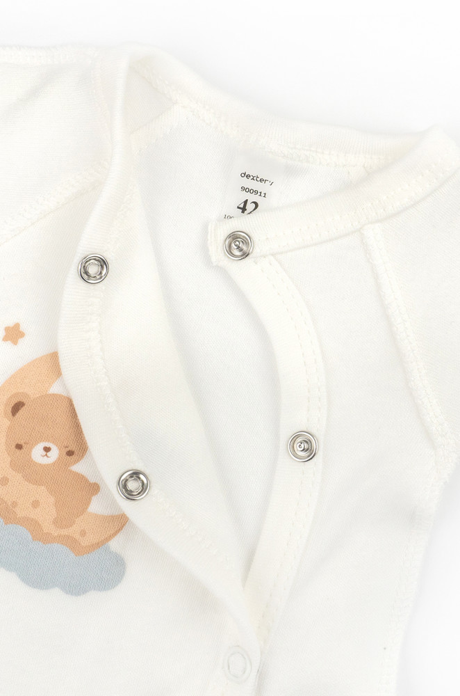 Kombinezon dla niemowląt z niską masą urodzeniową Teddy Dream ze szwami zewnętrznymi
