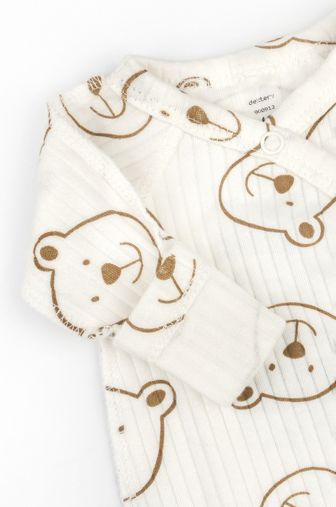Pajacyk na napy Bear on Milk dla noworodków z niską masą urodzeniową interlock