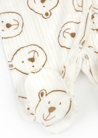 Pajacyk Bear on Milk z interlocku dla noworodków z niską masą urodzeniową