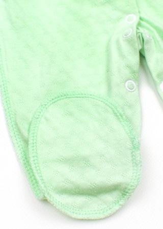 Newborn Baby Romper with Snap Buttons from Lace Kulir Fabric