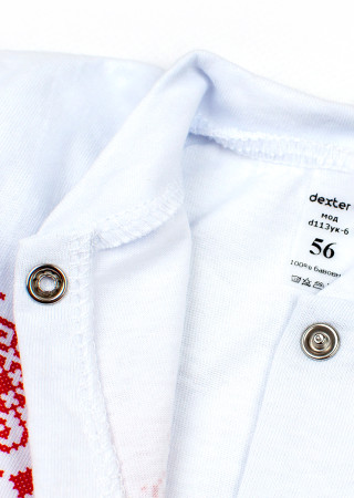 Cotton Baby Sleepsuit with Ornament Pattern