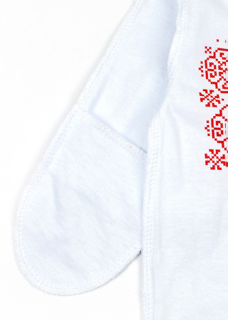 Cotton Baby Sleepsuit with Ornament Pattern