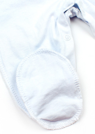 Cotton Baby Sleepsuit with Ornament Pattern