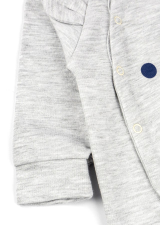 Теплий чоловічок для малюків з начосом та аплікацією Bear