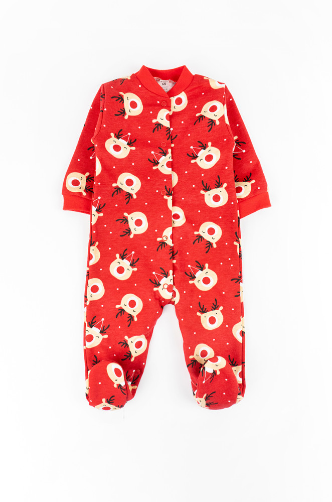 Чоловічок з начосом для немовлят з принтом в оленят
