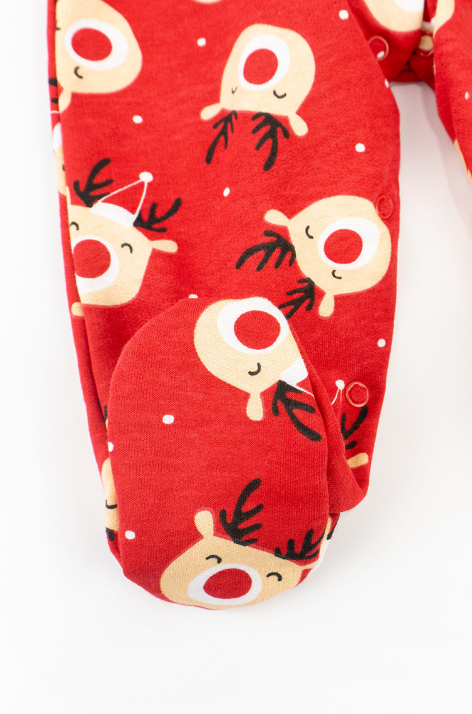 Чоловічок з начосом для немовлят з принтом в оленят