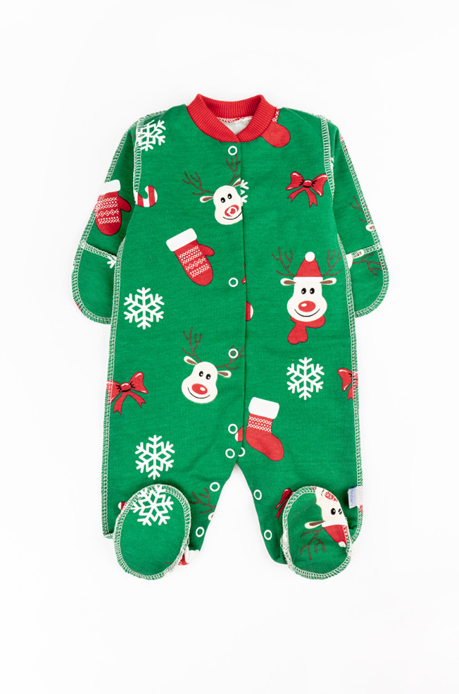 Новорічний чоловічок для новонароджених Festive зі швами назовні