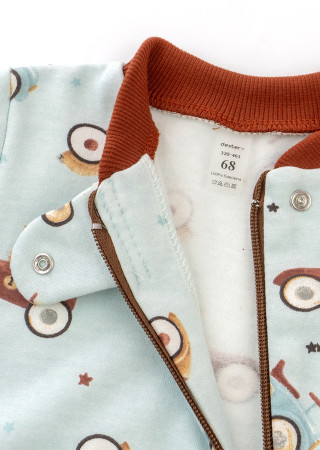 Warm Footless Pajama Sleepsuit for Boys – Cotton Fleece