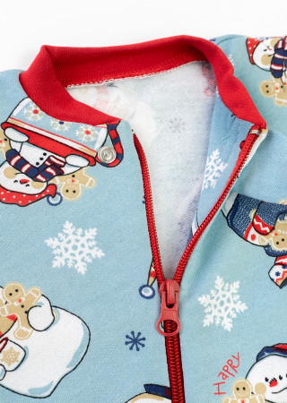 Теплий чоловічок Сніговички з начосом і блискавкою