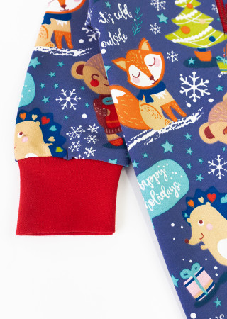 Новогодний человечек на молнии Christmas Fox