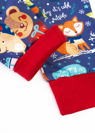 Новогодний человечек на молнии Christmas Fox