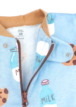 Pajacyk dziecięcy Cookie z polarem i otwartymi stopami