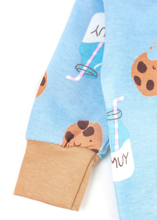 Pajacyk dziecięcy Cookie z polarem i otwartymi stopami