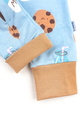 Pajacyk dziecięcy Cookie z polarem i otwartymi stopami