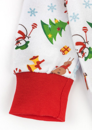 Rampers na suwak z motywem świątecznym