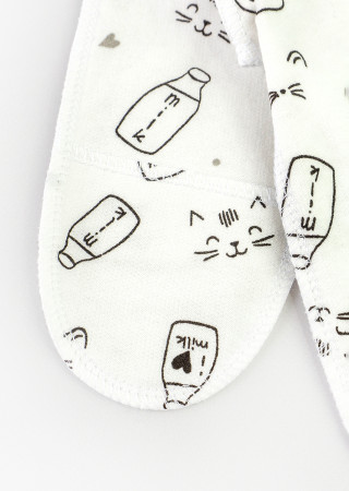 Дитячий чоловічок Milk зі швами назовні та закритими ручками