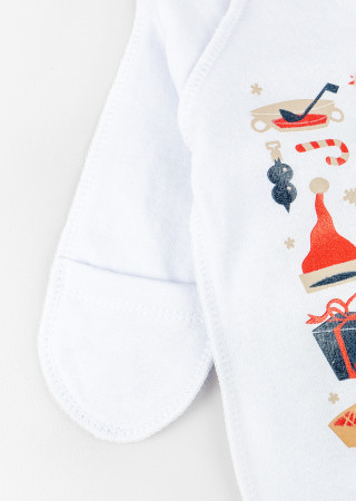 Baby jumpsuit with fleece Christmas Mood
