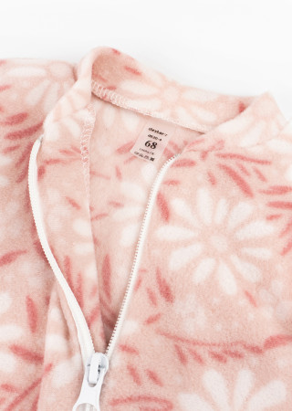 Floral Fleece Romper for Baby Girl