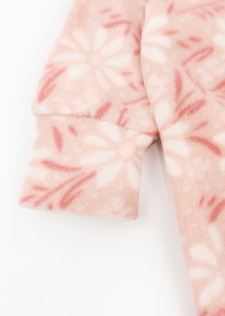 Floral Fleece Romper for Baby Girl