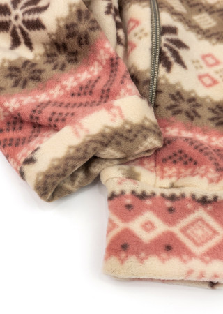 Теплий флісовий чоловічок на блискавці для немовлят