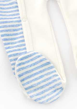 Newborn Interlock Set: Baby Jumpsuit with Matching Hat – Tori