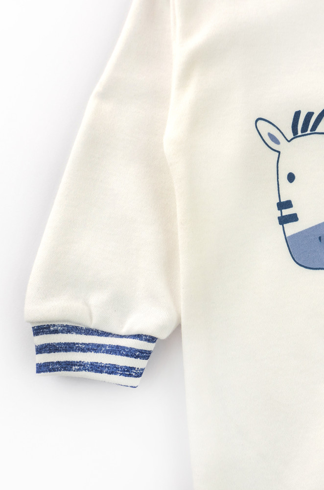 Knit Baby Romper with Closed Feet and Hat Tori