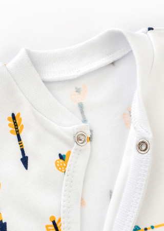 Komplet Brave: body niemowlęce z czapeczką – 100% bawełna