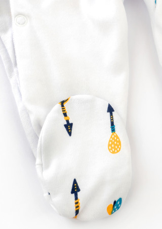 Komplet Brave: body niemowlęce z czapeczką – 100% bawełna