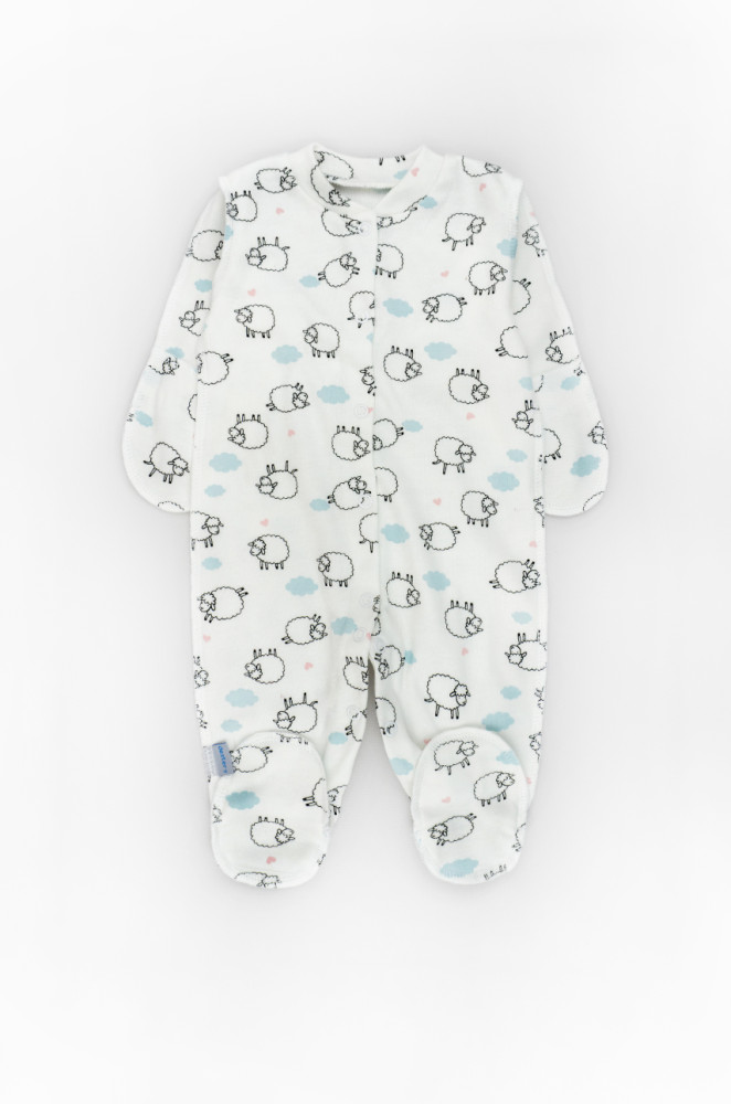 Чоловічок для новонароджених Cute Lambs зі швами назовні